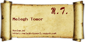 Melegh Tomor névjegykártya